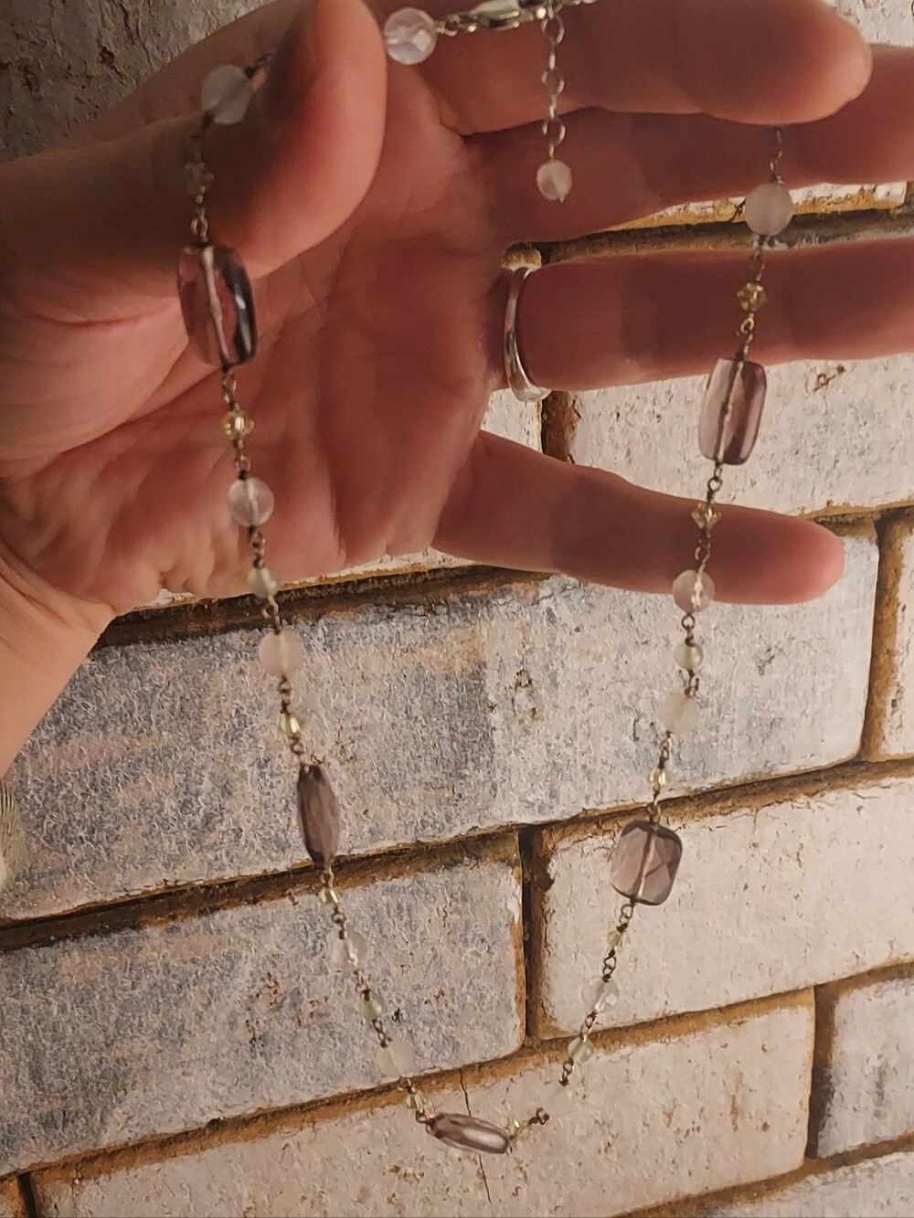 SHOWING ✨️ Sterling Beaded Necklace